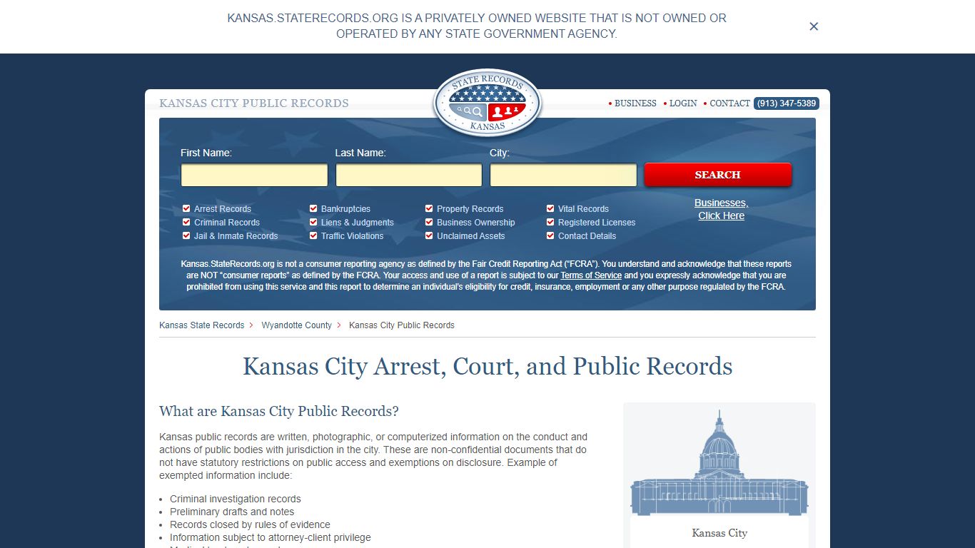 Kansas City Arrest, Court, and Public Records