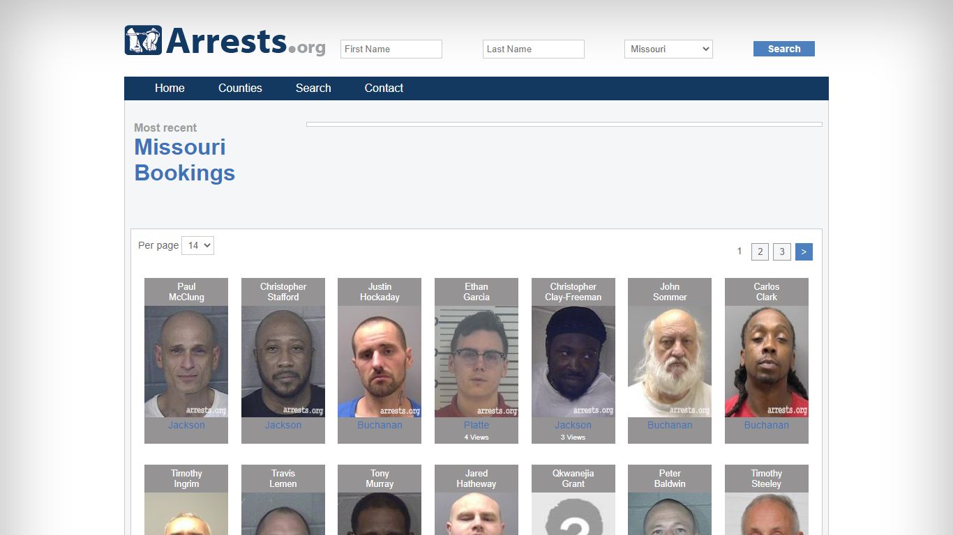 Missouri Arrests and Inmate Search